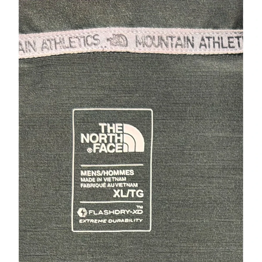 The North Face Men's XL Black ¼ Zip Pullover Shirt Gray Performance FlashDry
